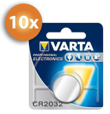 Voordeelpak Varta CR2032 knoopcel batterijen - 10 stuks