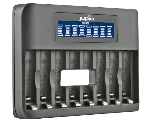 Jupio USB Octo snellader voor 1-8 x of AAA batterijen | Saake-shop.be