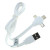 USB kabel 3in1 - Apple Lightning / microUSB / USB-C in één - wit - 1 meter