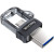SanDisk Ultra Dual USB-stick 3.0 - USB en microUSB - 128GB