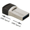 Transcend JetFlash 890 Dual USB - USB Type C en USB 3.1 - 64GB