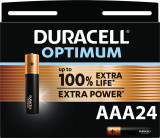Duracell Optimum Alkaline AAA batterijen - 24 stuks