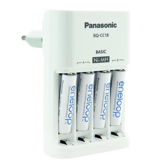 ondeugd schrijven cascade Panasonic oplader + 4 x Panasonic Eneloop AAA batterijen | Saake-shop.be